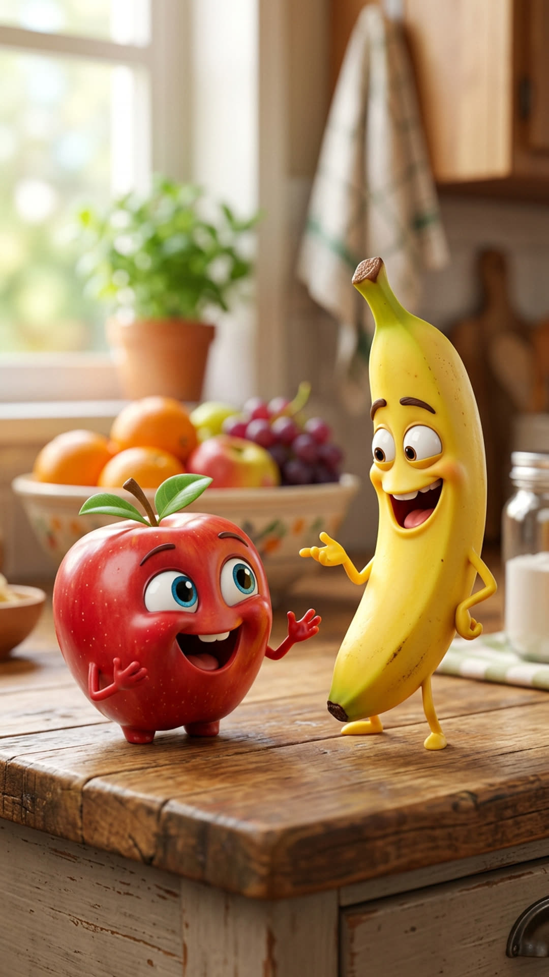 AI fruit characters reel frame