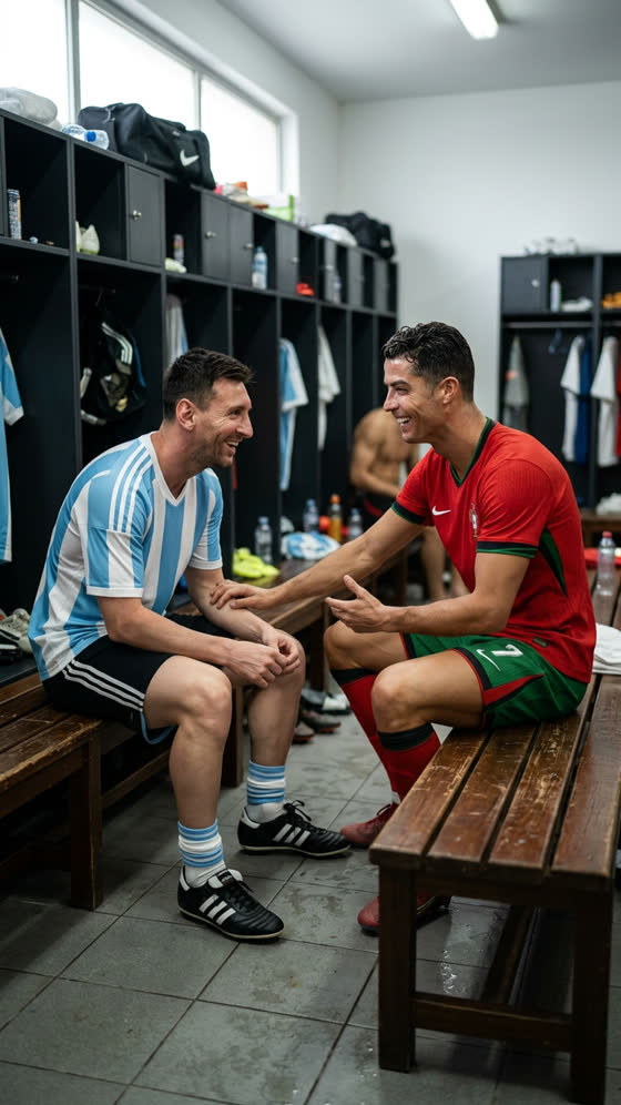 AI locker-room comedy duo