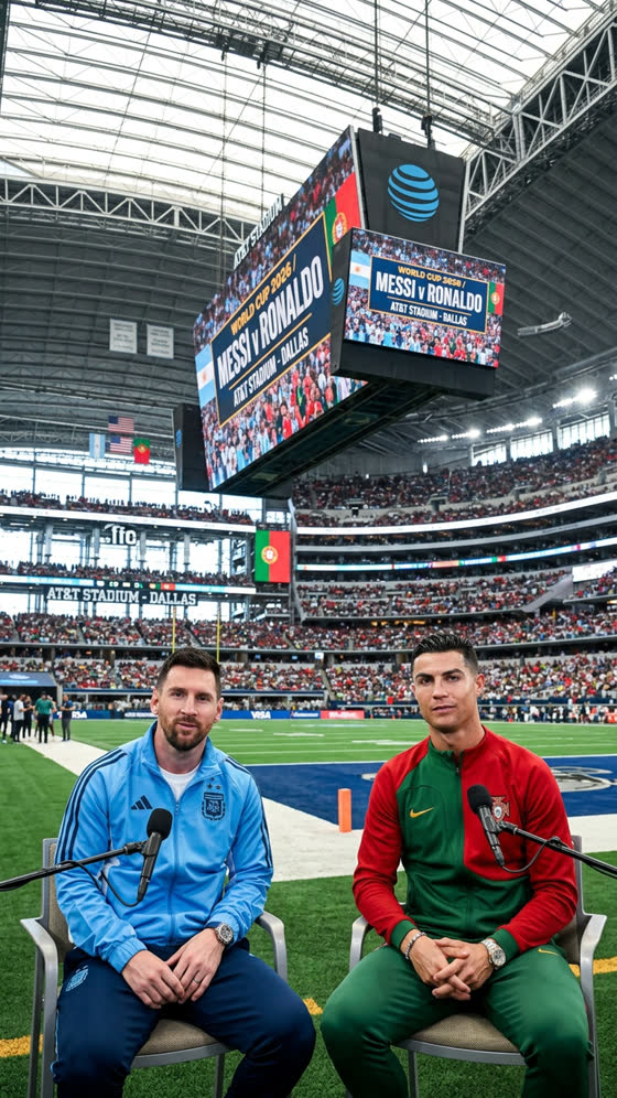 AI sports interview at the stadium